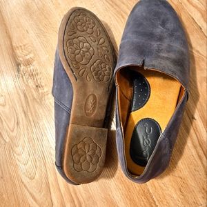 BOC Navy Leather Flats